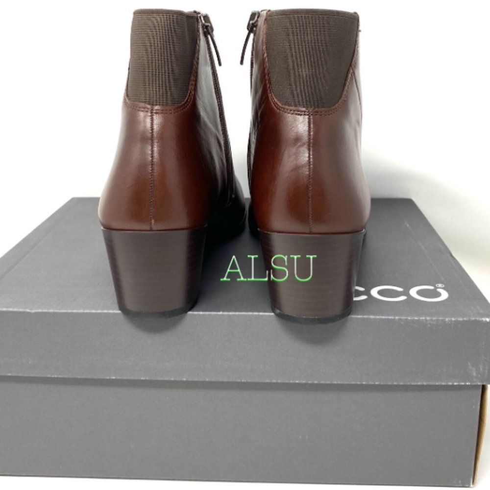 💖MEGA SALE💖 ECCO Shape Leather Mink Brown Women’s 9 Heeled Shoes 2730333 01014 - Picture 5 of 6